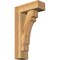 Ekena Millwork Merced Block Rough Sawn Bracket w/ Offset Brace, Western Red Cedar, 6"W x 16"D x 28"H BKT0604X16X28MRC05RWR - alternate 1